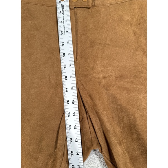 J.Jill Faux Suede Brown Ankle Leggings Jacket Set‎ Size L Womens - Picture 8 of 9